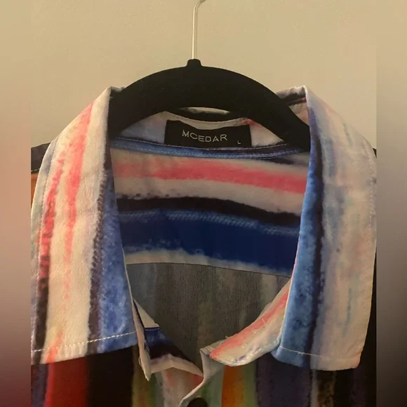 Rainbow button up shirt - Picture 4 of 4